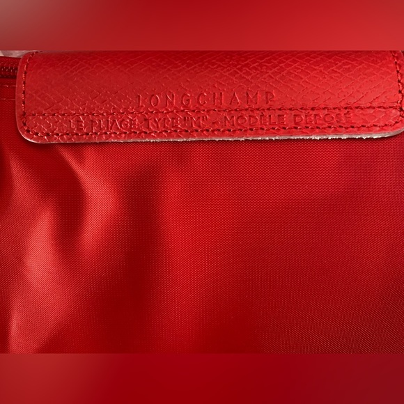 Longchamp Le Pliage Club Top Handle Bag (Vermillion) - Picture 7 of 9